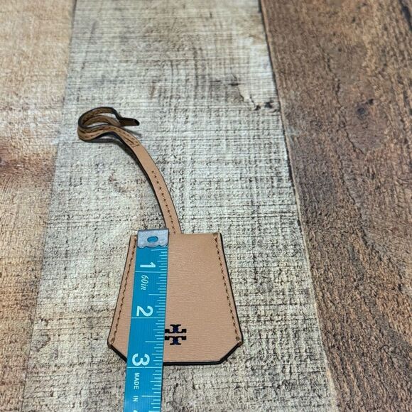 Tory Burch Gemini Link Bag Charm Luggage Charm/hanging Tag. Tan Leather - Picture 5 of 9